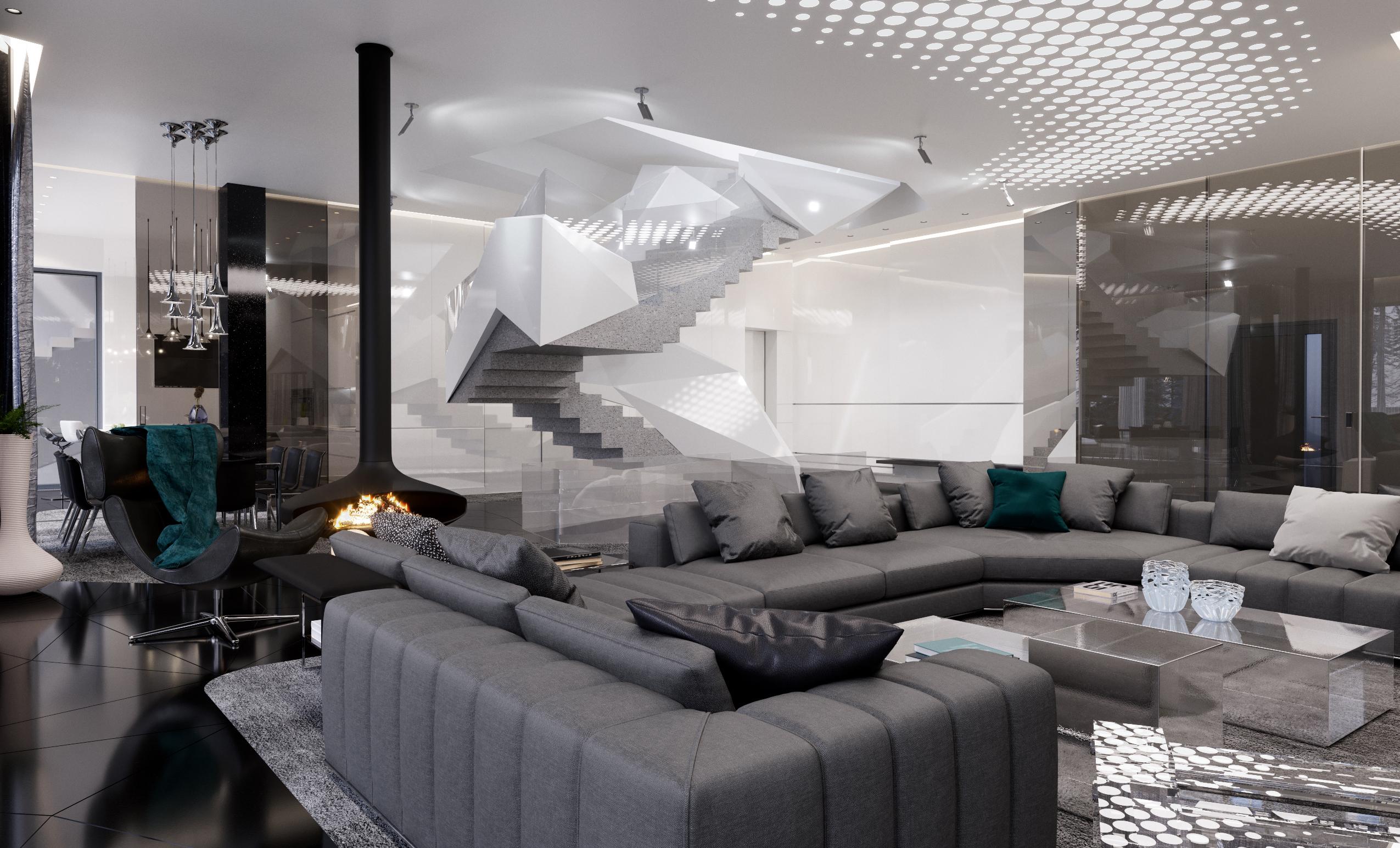 Дизайн Интерьера частного дома в современном стиле в с. Успенское, Московская область