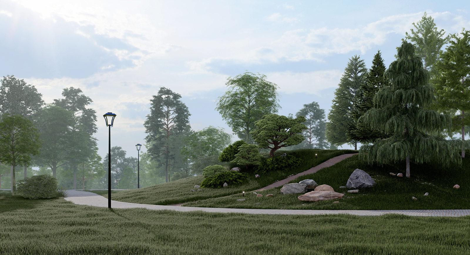 дизайн Проект частного лесопарка "Стольное"