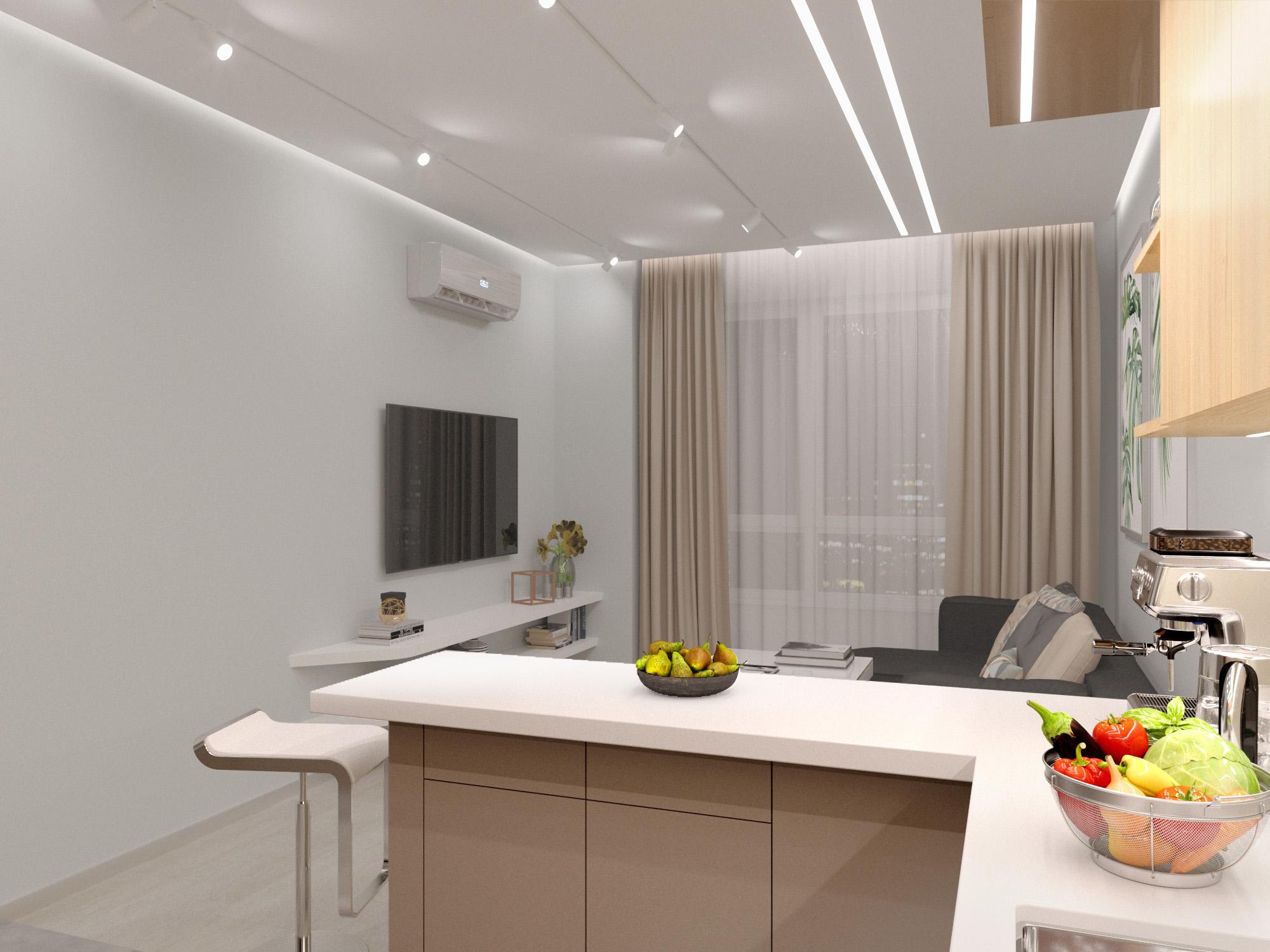 Дизайн интерьеров современной квартиры в минималистичном стиле