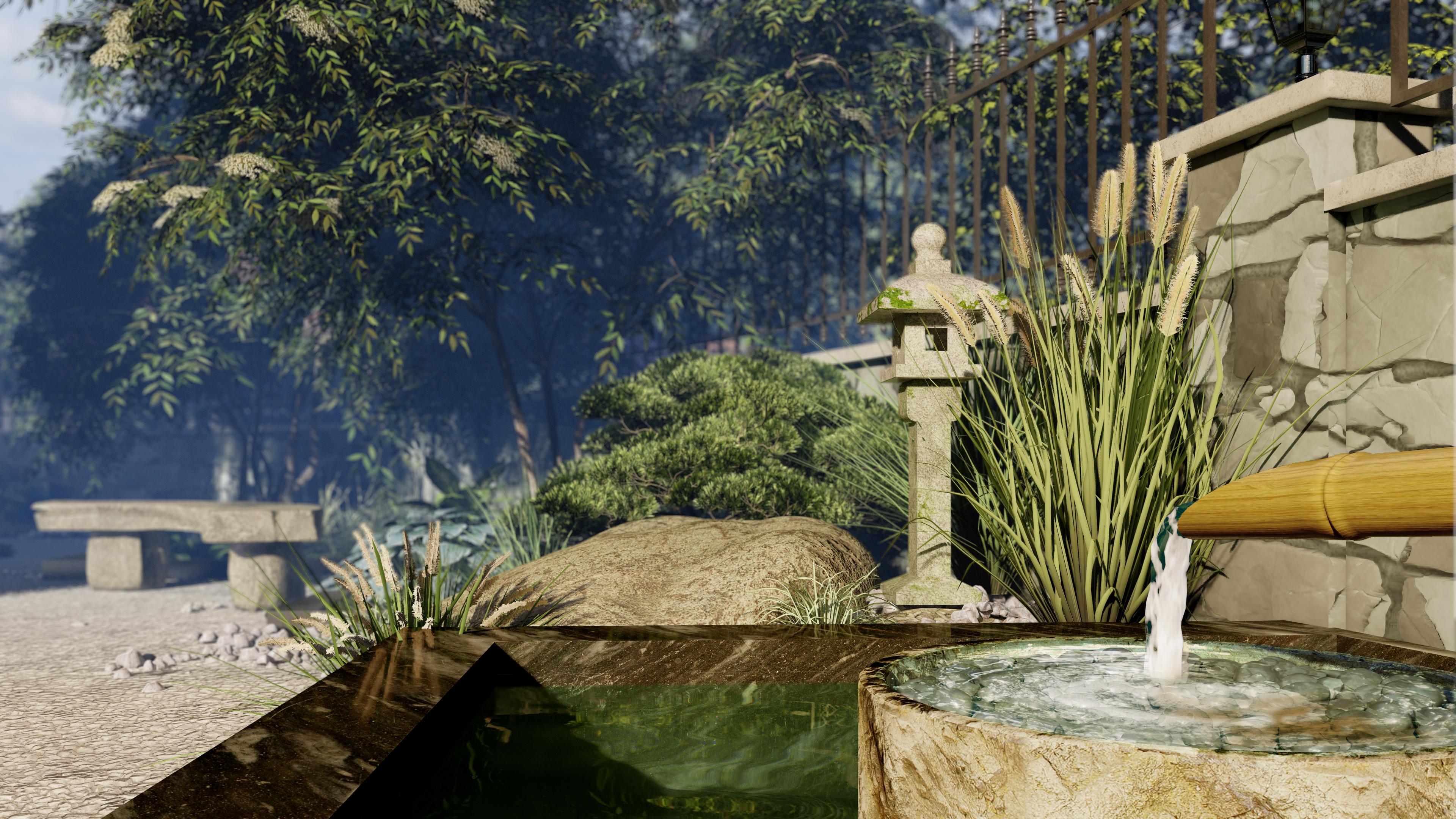 Дизайн ландшафтный дизайн небольшого участка в восточном стиле