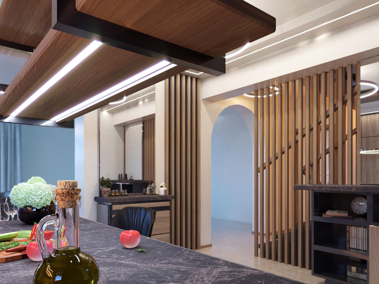 Дизайн интерьера Кухни в частном доме в г.Пафос, Кипр