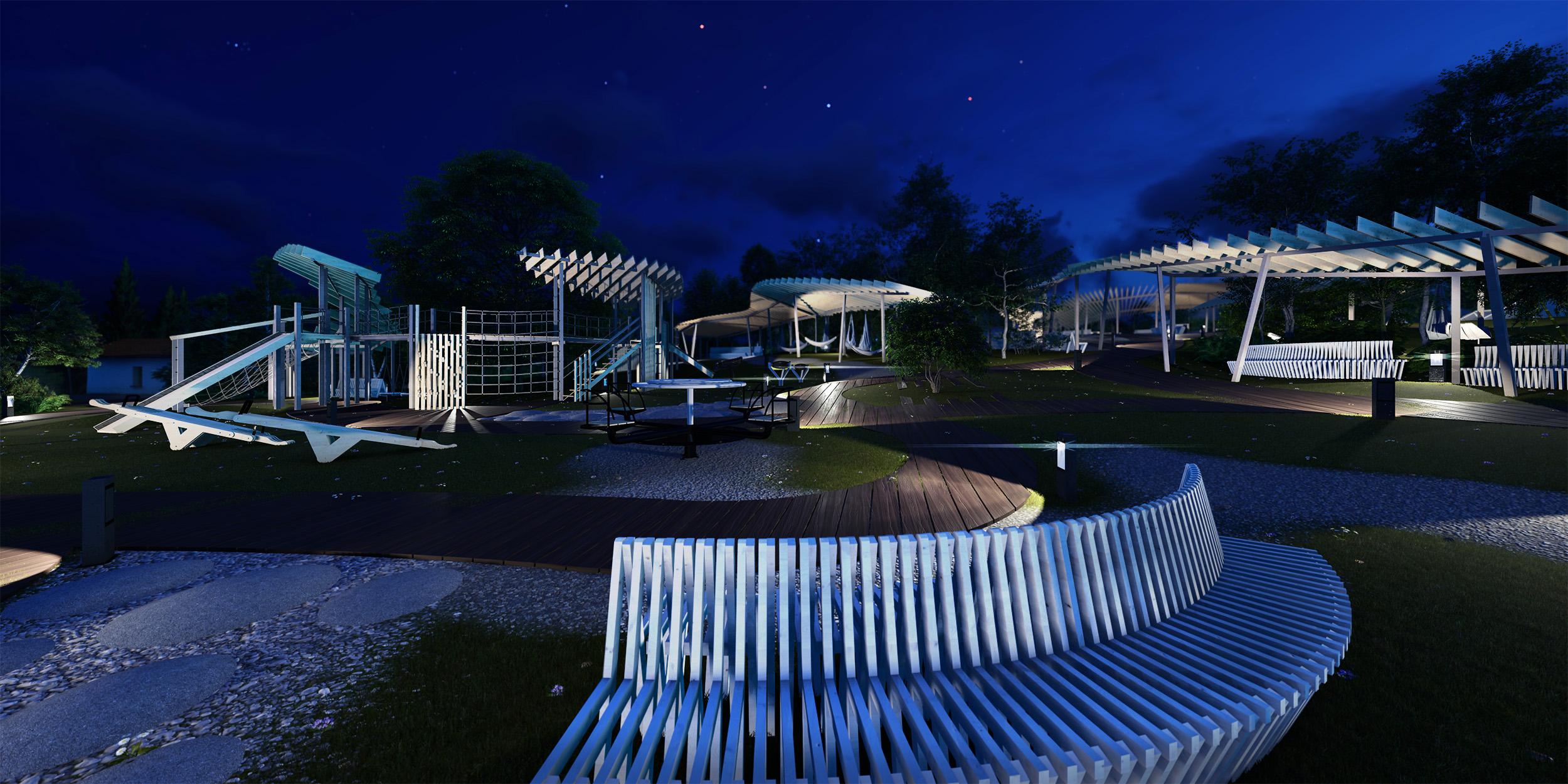 Проект парка (Площадка Солнечная/Чайный домик)