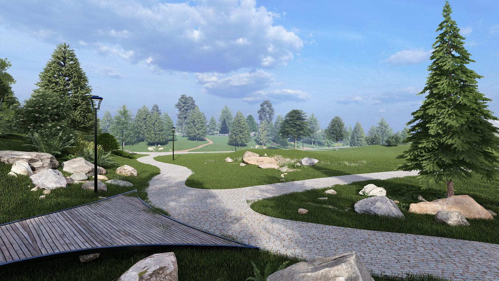 дизайн Проект частного лесопарка "Стольное"