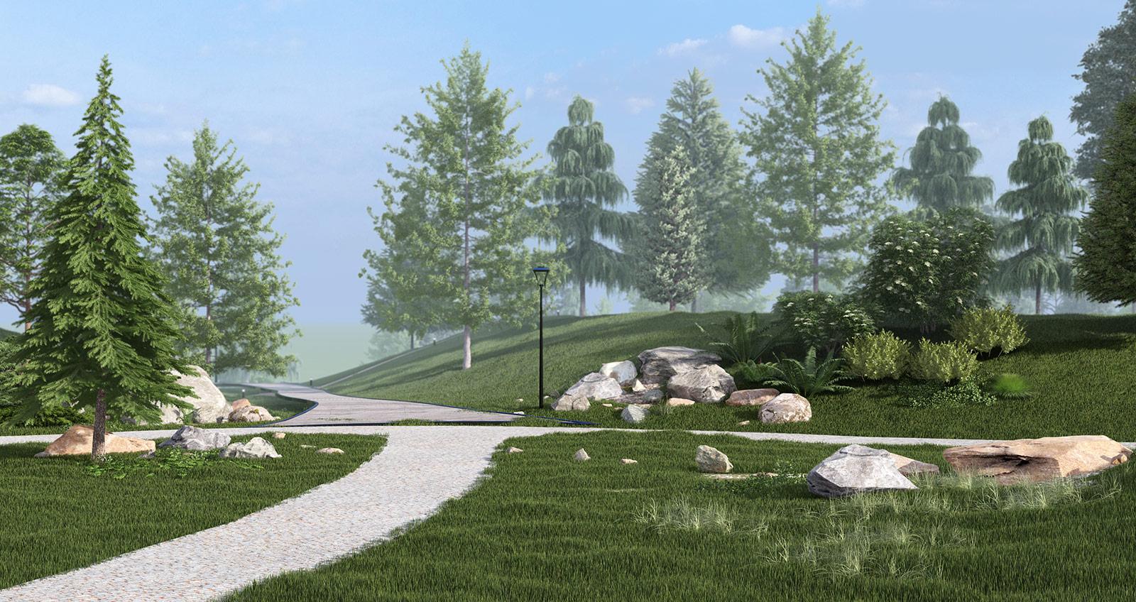 дизайн Проект частного лесопарка "Стольное"