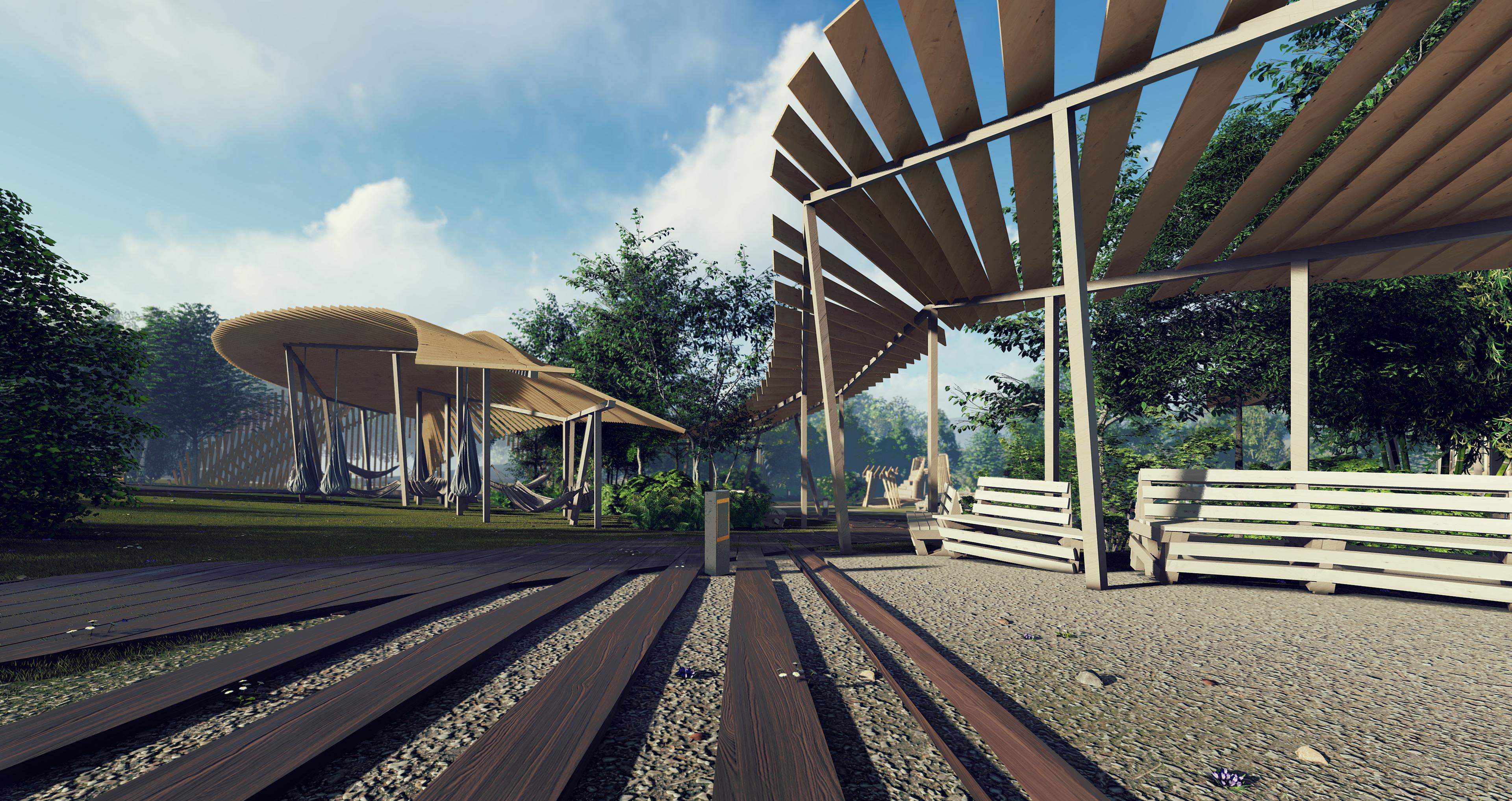 Проект парка (Площадка Солнечная/Чайный домик)