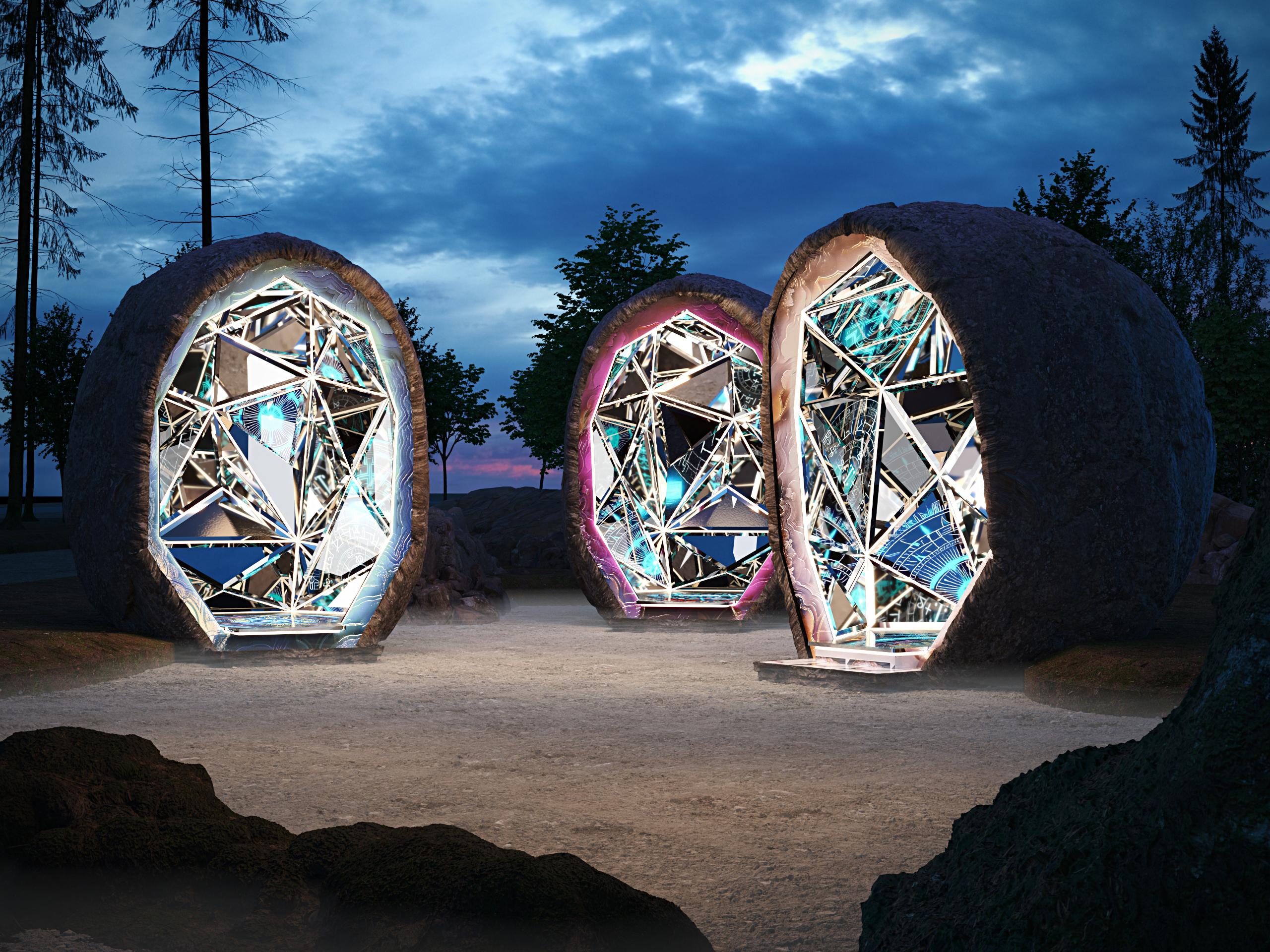 Каменные зеркала - Дизайн интерактивных объектов