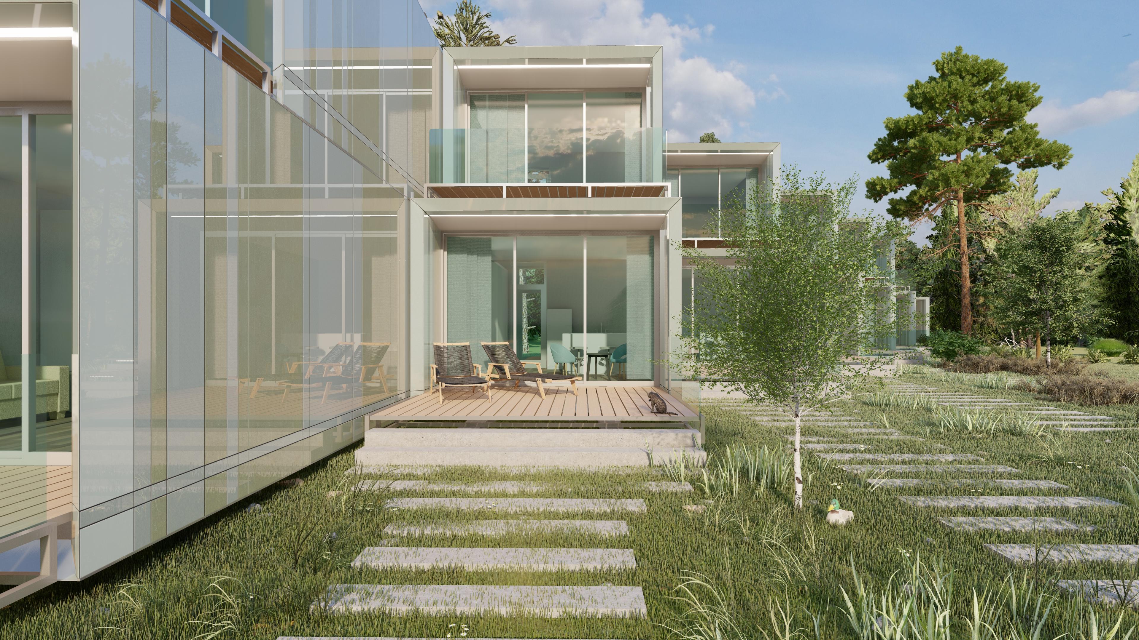 Проектирование и дизайн модульных домов глэмпингов гостевых домов