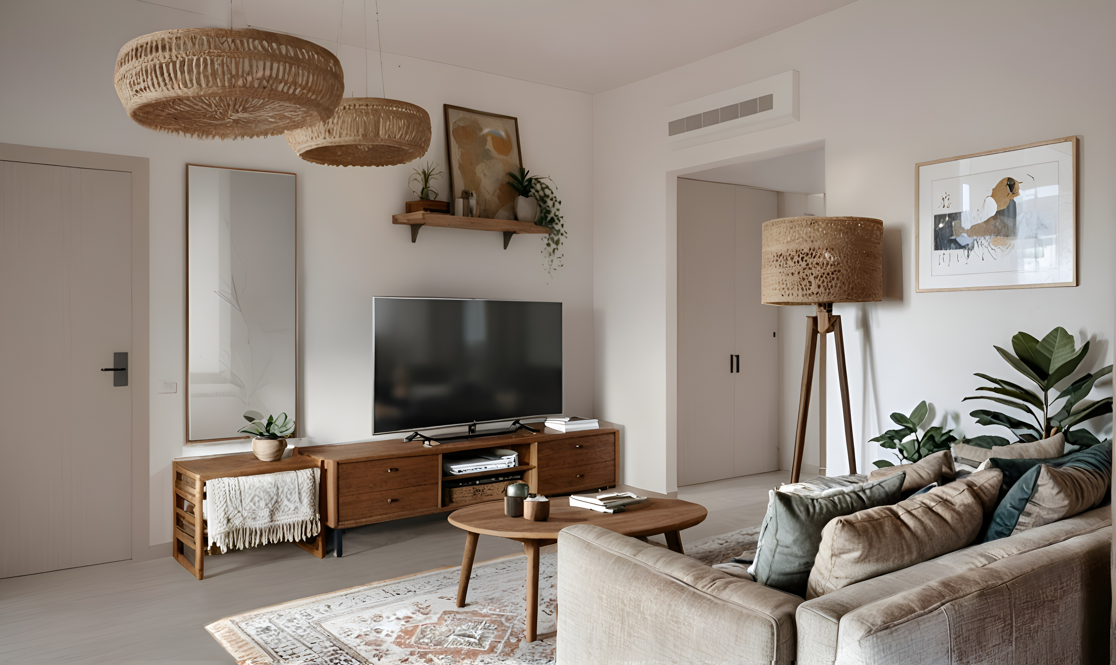 Дизайн интерьера эконом-класса с элементами стиля Бохо