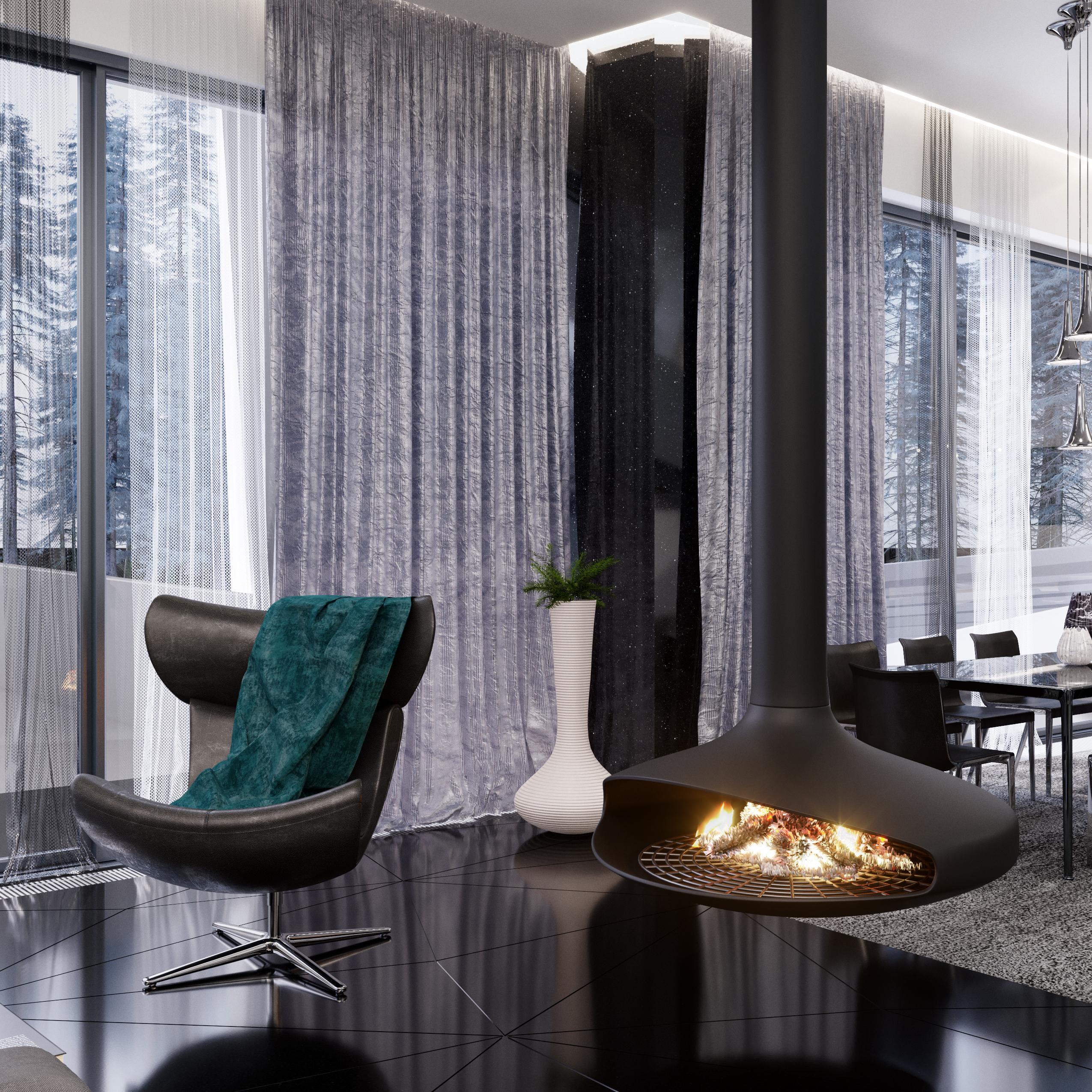 Дизайн Интерьера частного дома в современном стиле в с. Успенское, Московская область