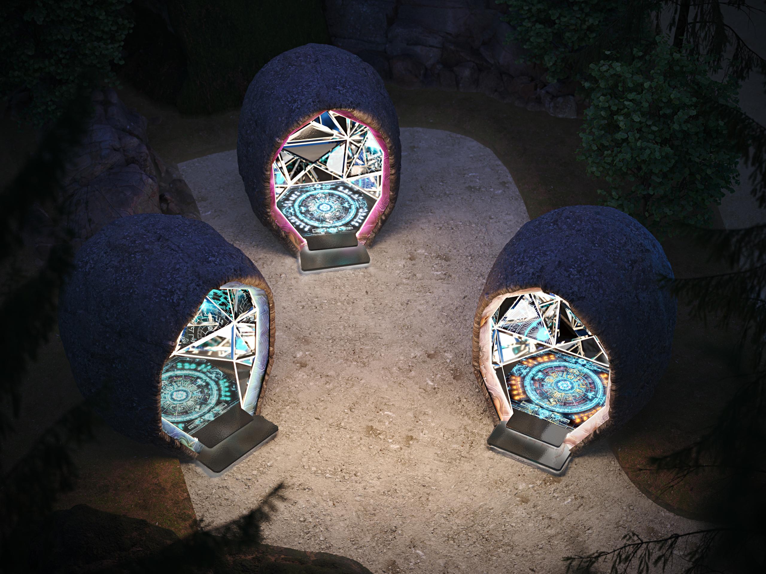 Каменные зеркала - Дизайн интерактивных объектов