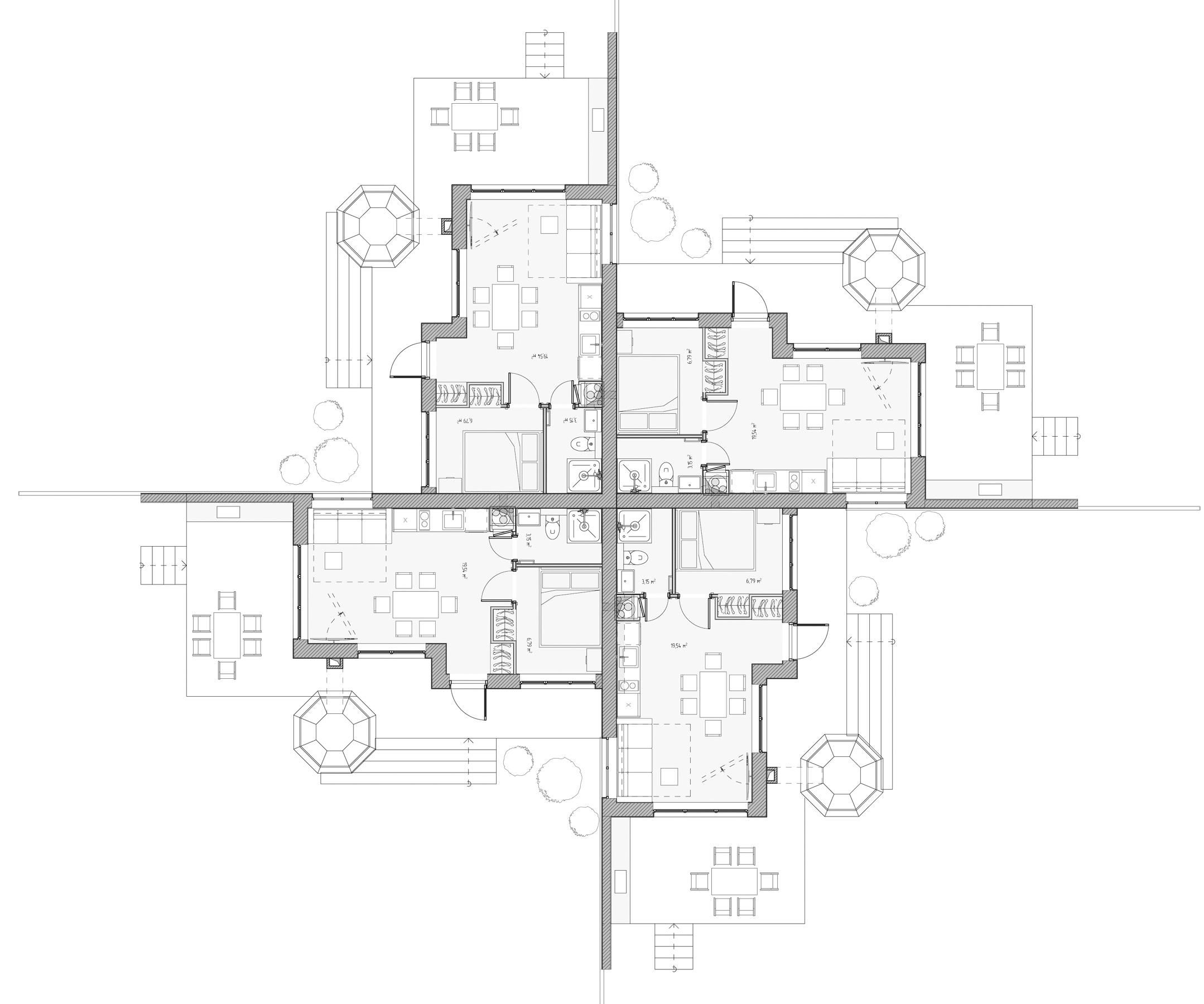 Проектирование и дизайн гостевого дома на 4 номера