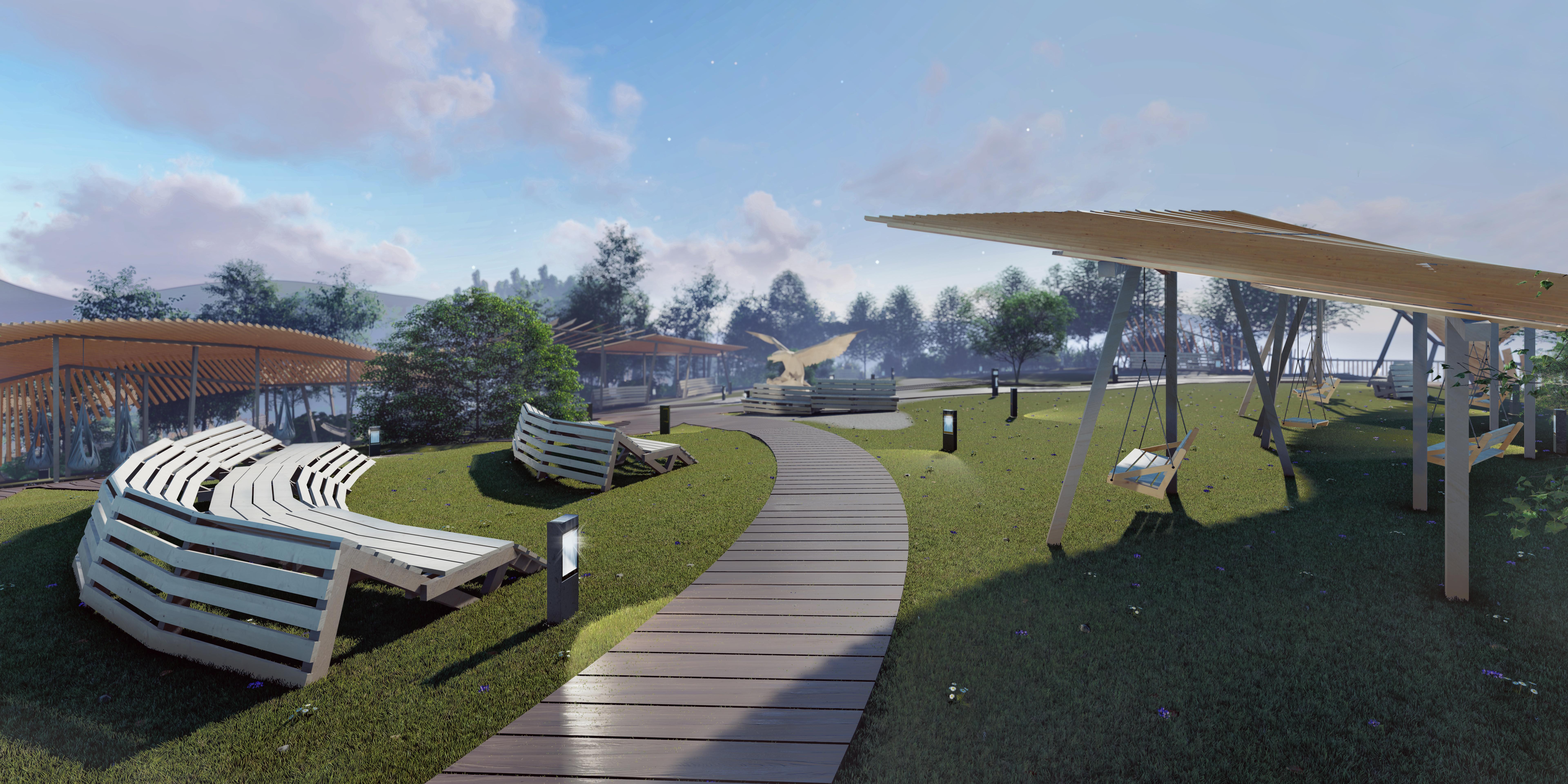 Проект парка (Площадка Солнечная/Чайный домик)