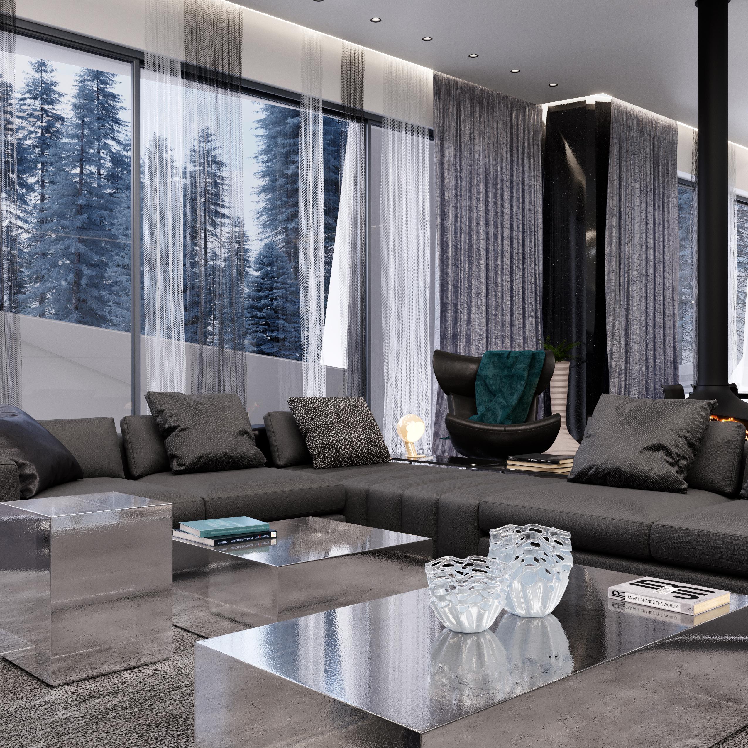 Дизайн Интерьера частного дома в современном стиле в с. Успенское, Московская область