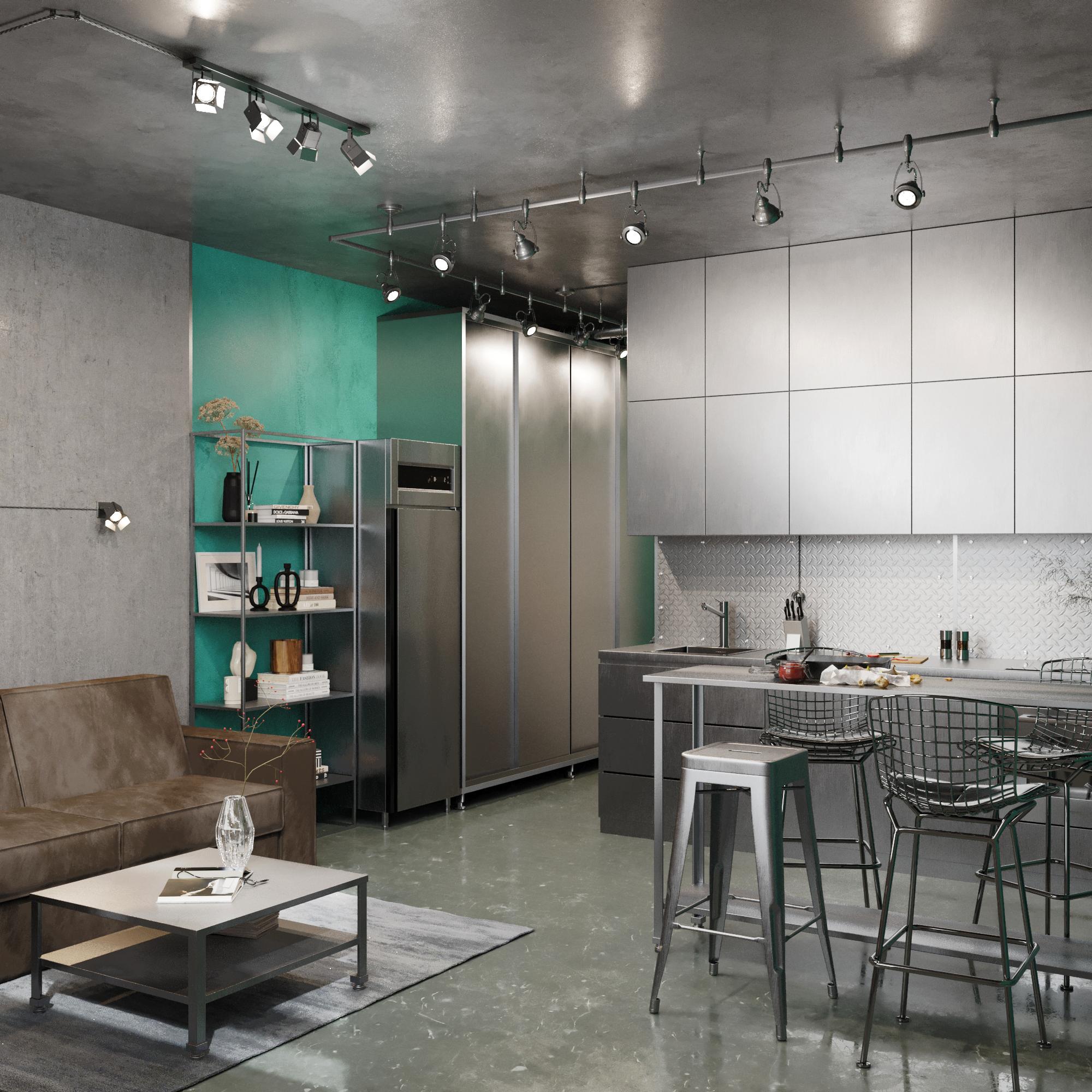 Дизайн интерьера брутальный лофт урбан