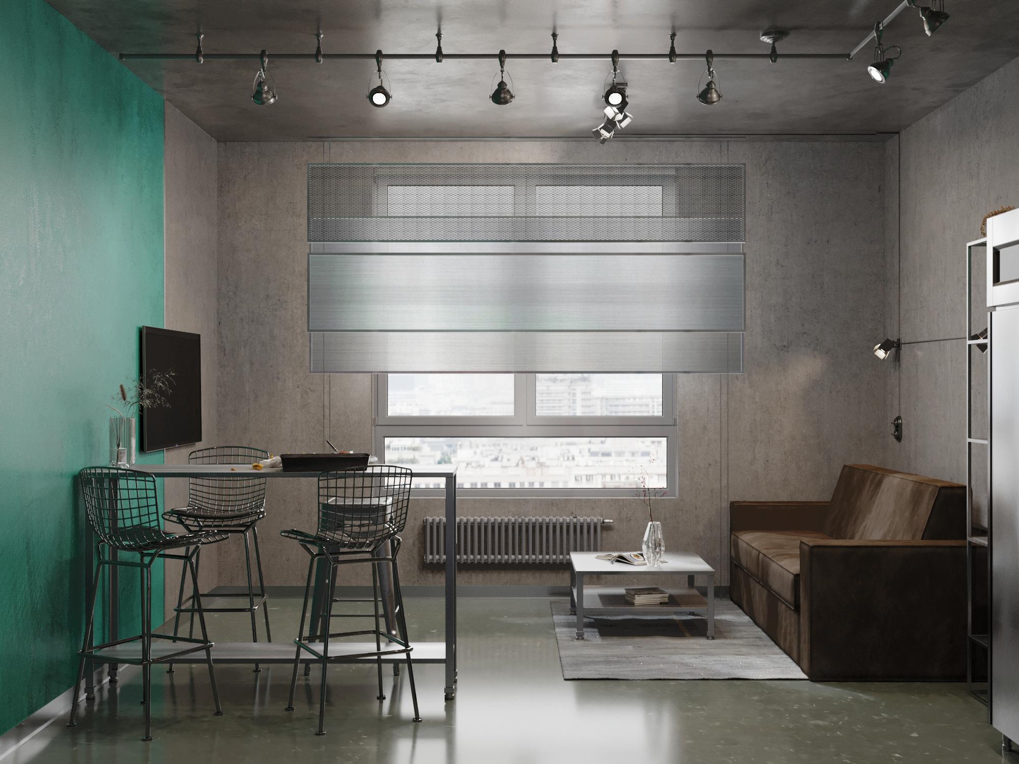 Дизайн интерьера брутальный лофт урбан