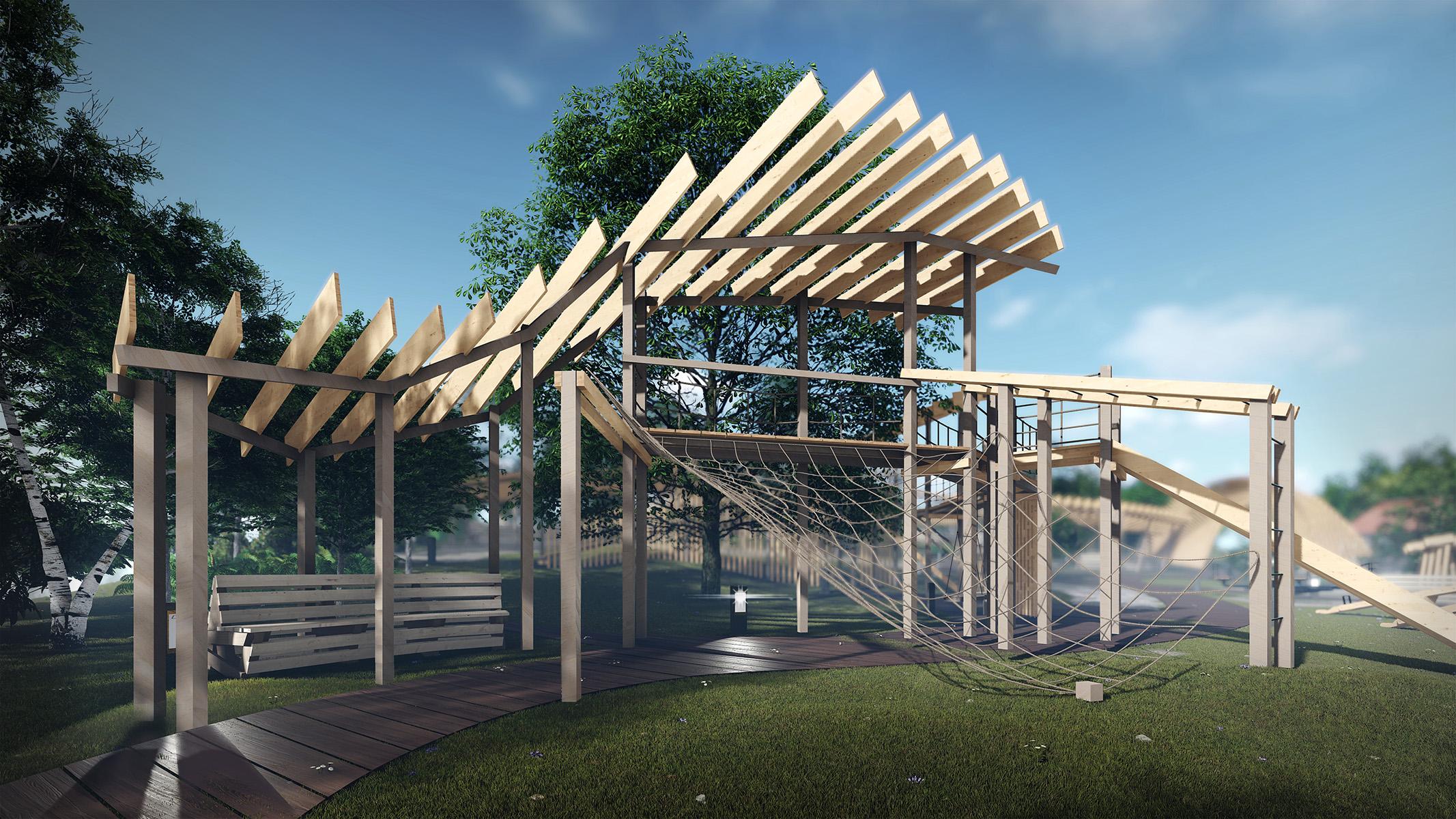 Проект парка (Площадка Солнечная/Чайный домик)