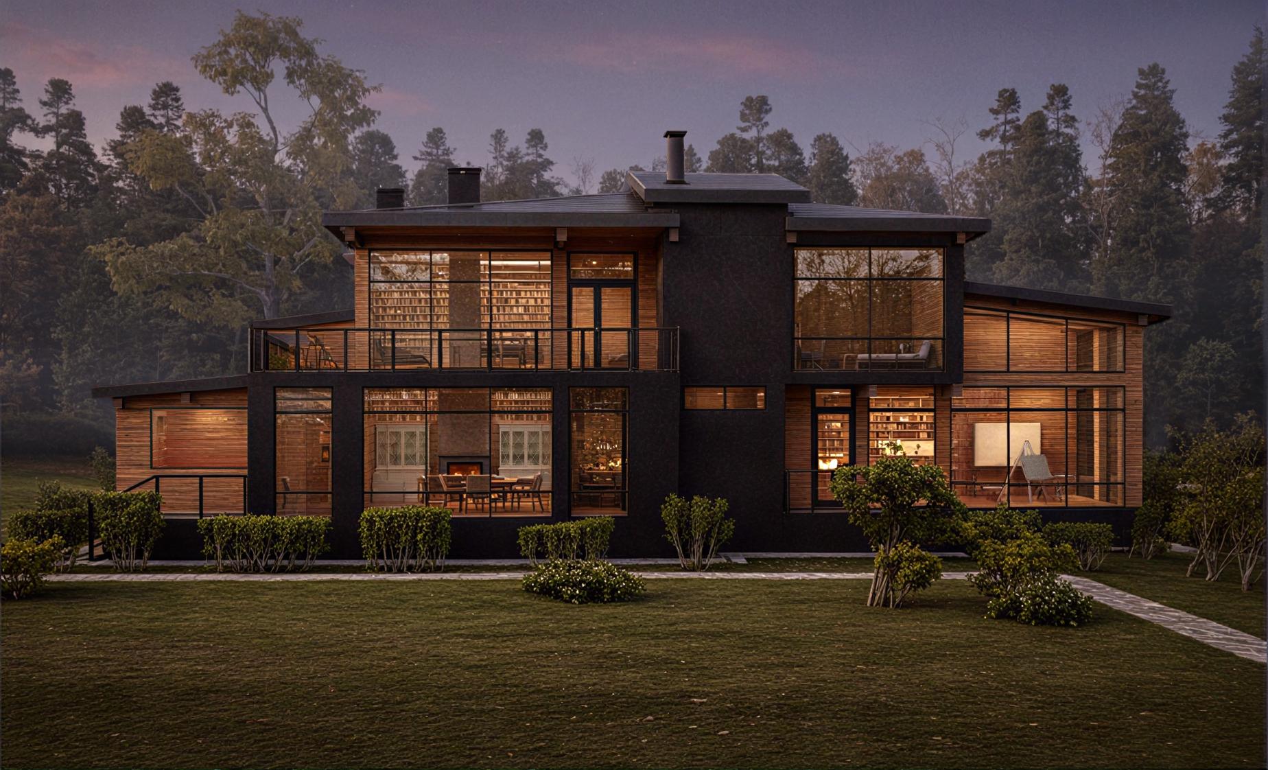 frame house design фахверк райт проект