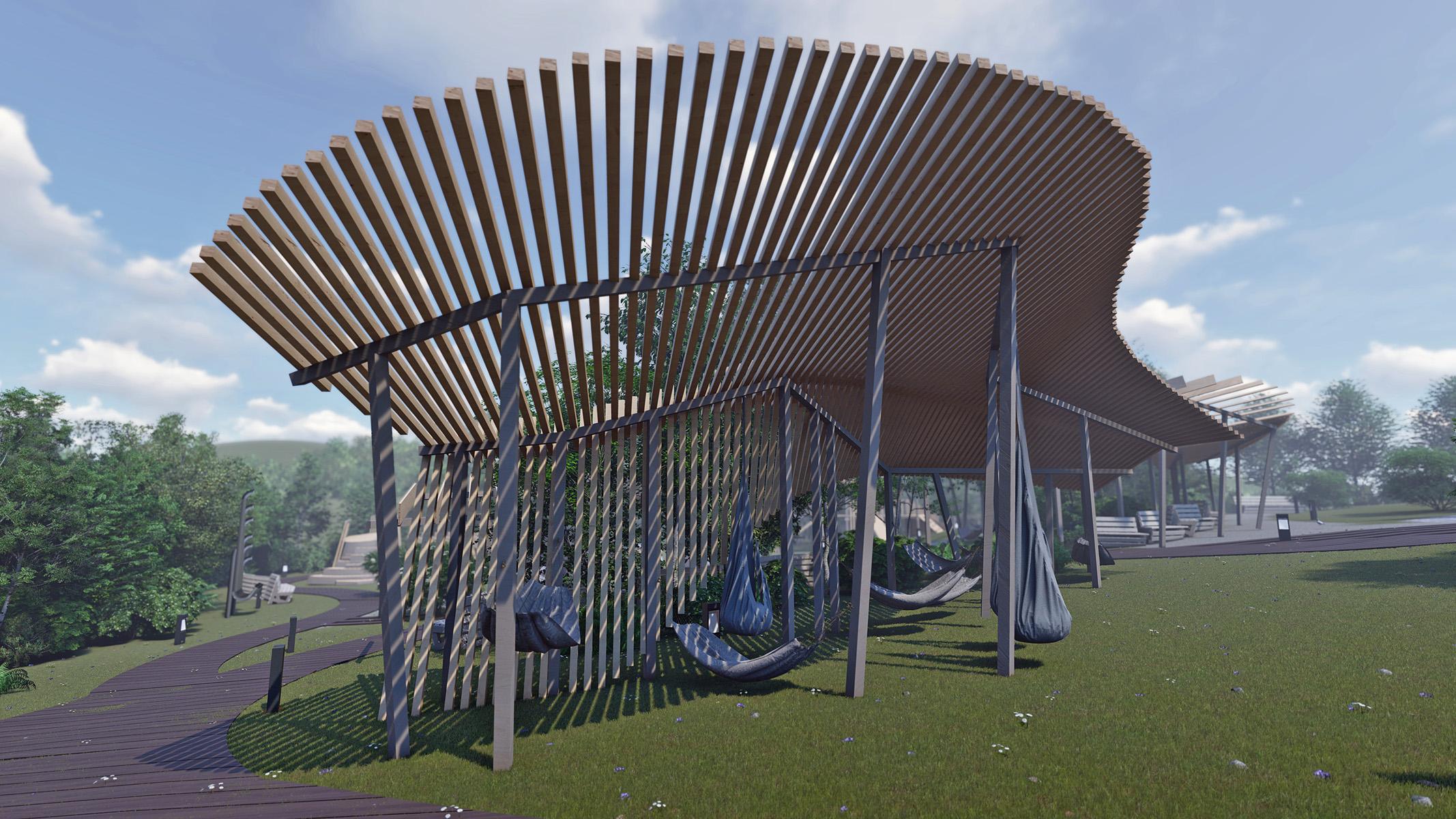 Проект парка (Площадка Солнечная/Чайный домик)