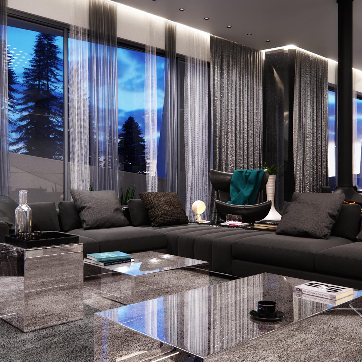 Дизайн Интерьера частного дома в современном стиле в с. Успенское, Московская область