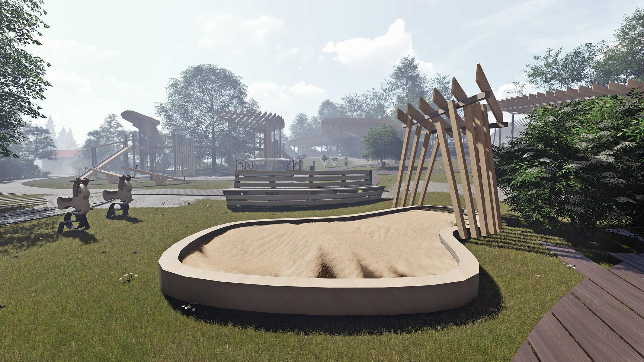 Проект парка (Площадка Солнечная/Чайный домик)