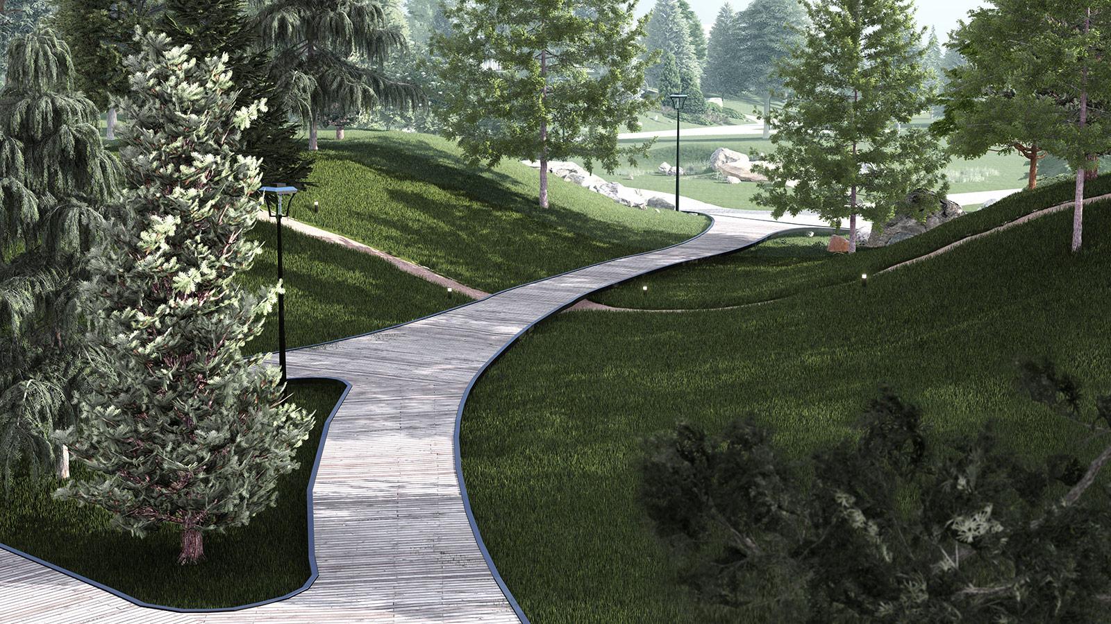 дизайн Проект частного лесопарка "Стольное"