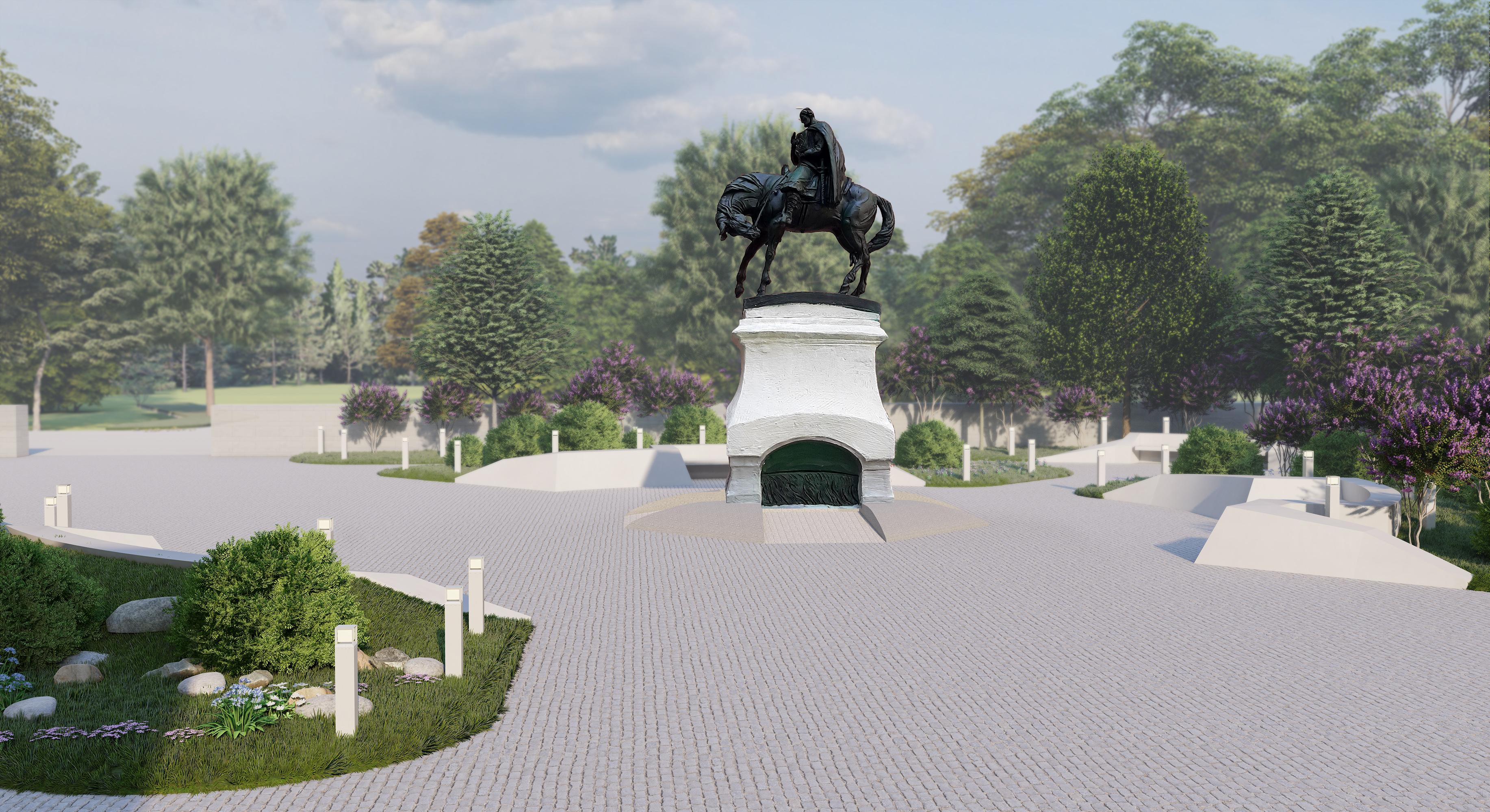 Проектирование парков и памятников Александр Невский Алма-Ата