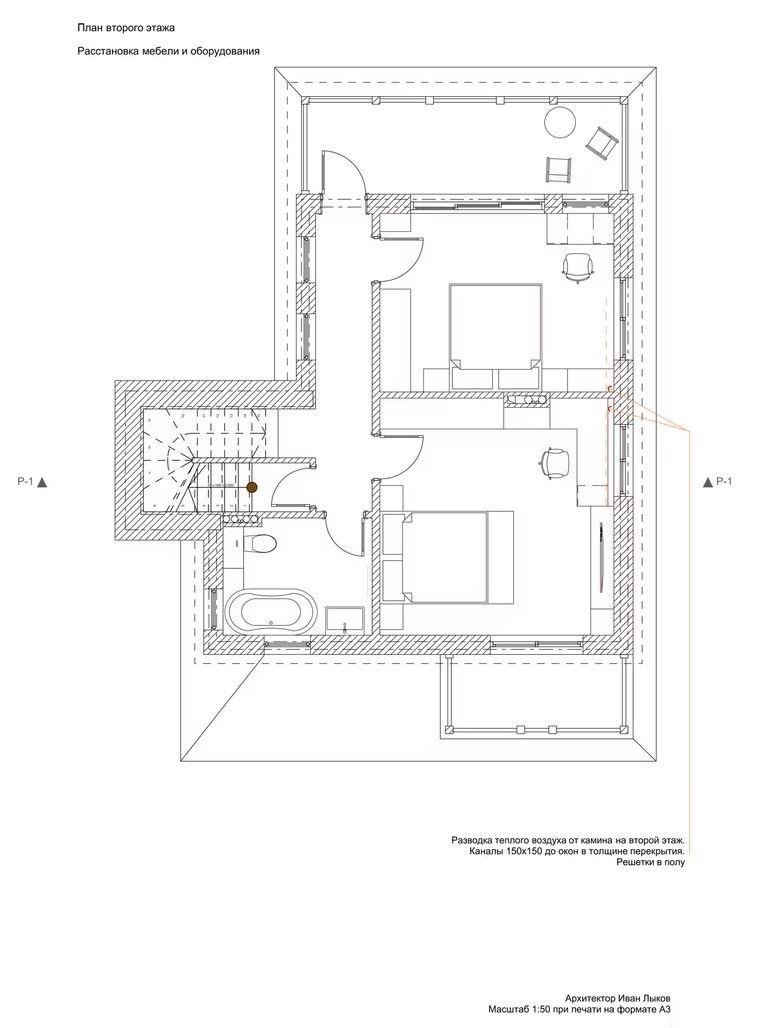 Проект частного дома с башней