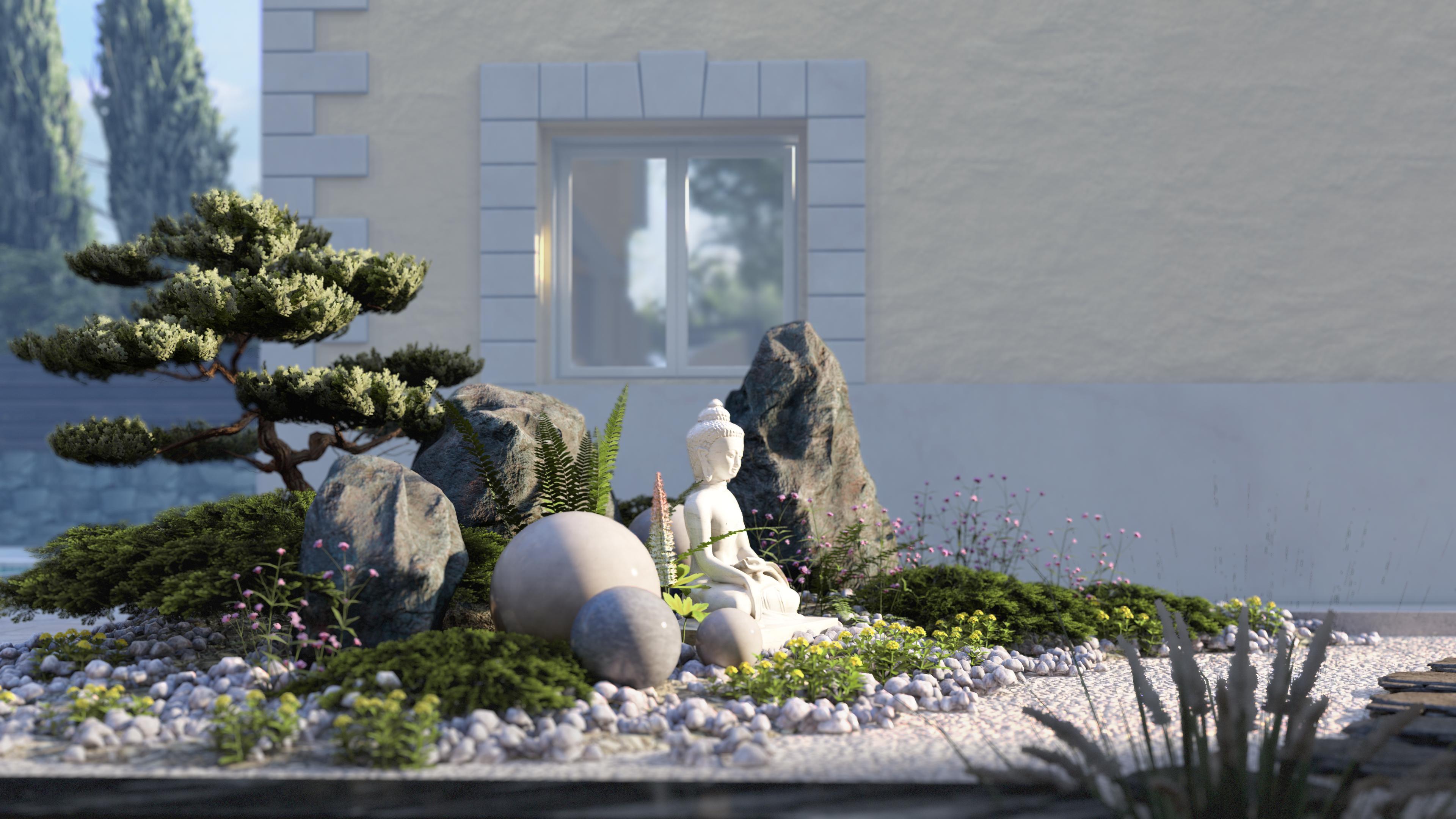 Дизайн ландшафтный дизайн небольшого участка в восточном стиле