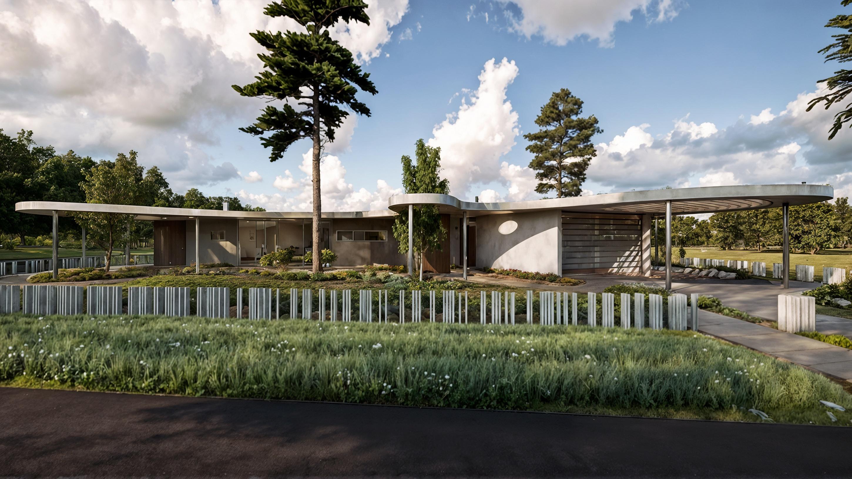 Проект одноэтажного дома с плоской кровлей