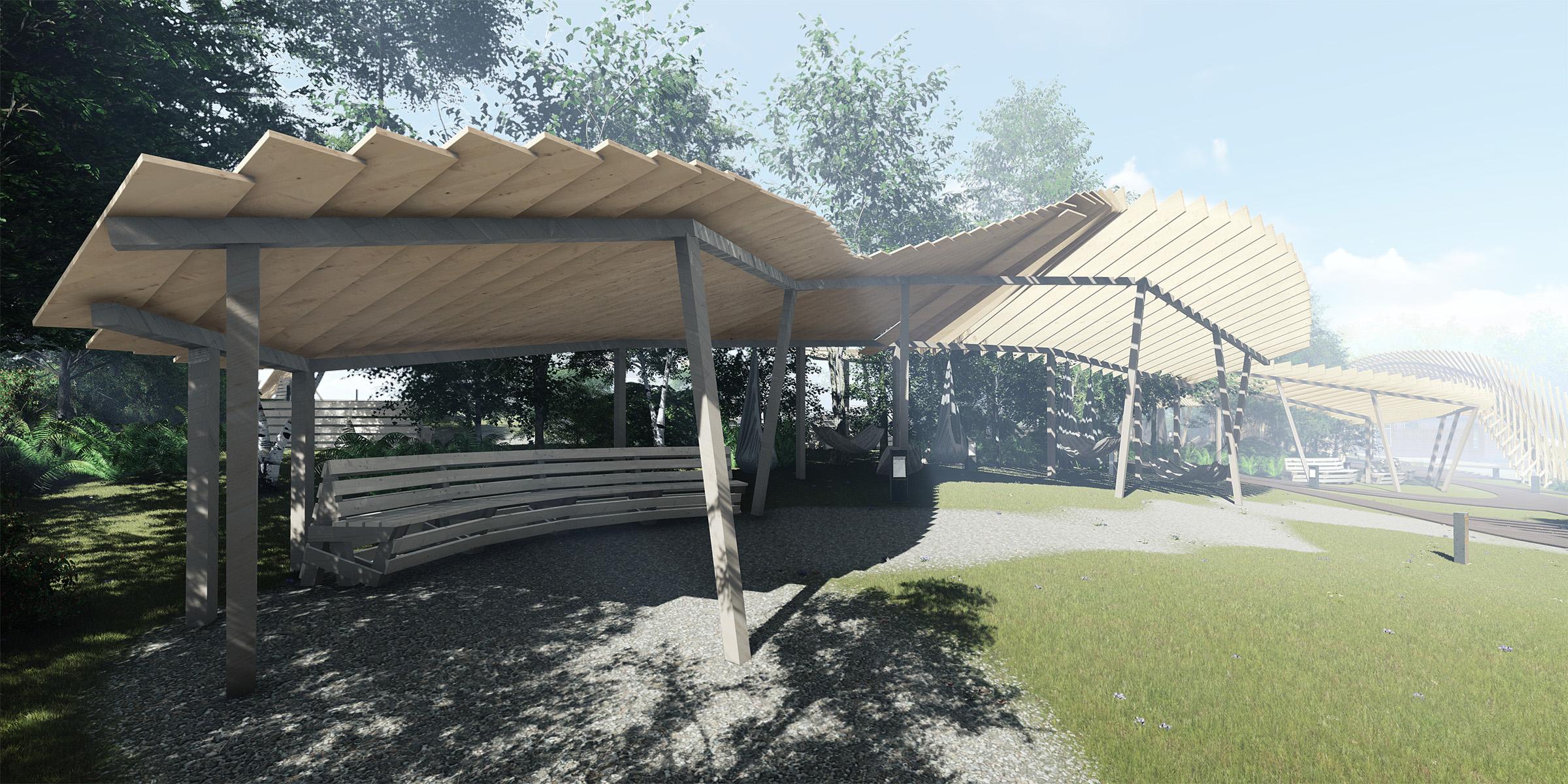 Проект парка (Площадка Солнечная/Чайный домик)