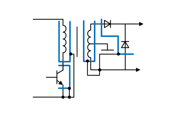 Рис 4. Типовое расположение экранов в составе импульсного источника питания и схема их подключения image alt