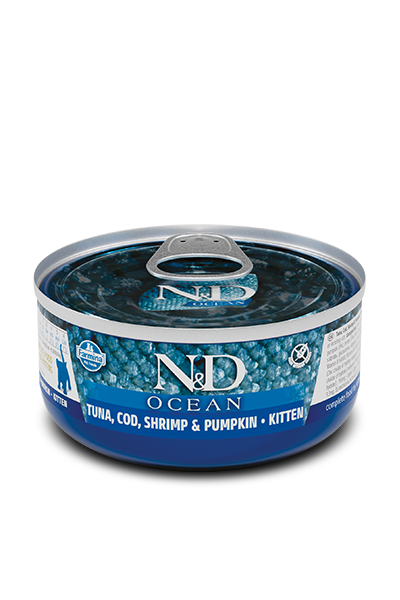 N&D Ocean Tuna, Cod, Shrimp & Pumpkin Kitten 70гр N&D Ocean Tuna, Cod, Shrimp & Pumpkin Kitten 70гр