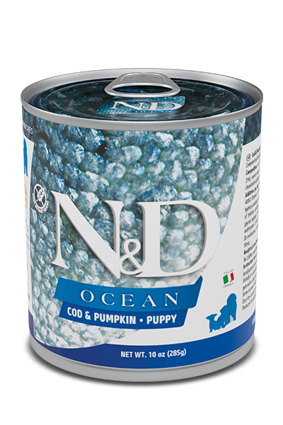 Cod, Pumpkin and Cantaloupe Melon Puppy Medium&Maxi